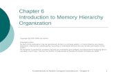 Fundamentals of Parallel Computer Architecture - Chapter 61 Chapter 6 Introduction to Memory Hierarchy Organization Copyright @ 2005-2008 Yan Solihin Copyright.
