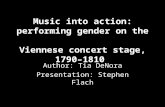 Music into action: performing gender on the Viennese concert stage, 1790–1810 Author: Tia DeNora Presentation: Stephen Flach.