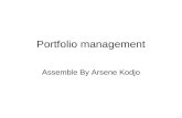 Portfolio management Assemble By Arsene Kodjo. Portfolio management The product life cycle (PLC) Four stages over a product PLC 1.Introduction - the product.