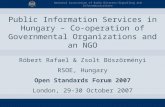National Association of Radio Distress-Signalling and Infocommunications Public Information Services in Hungary – Co-operation of Governmental Organizations.