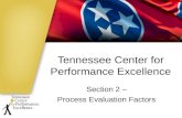 Tennessee Center for Performance Excellence Section 2 – Process Evaluation Factors.