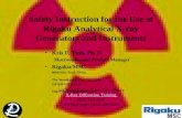 Safety Instruction for the Use of Rigaku Analytical X-ray Generators and Instruments Kris F. Tesh, Ph. D. Macromolecular Product Manager Rigaku/MSC 9009.