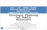 Strategic Planning for Public Relations Facilitated by Mr. Lubale Gabriel Wabuti MBA, BA, Dip. Bus. Management, Associate Member Kenya Institute of Management.