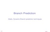 Branch.1 10/14 Branch Prediction Static, Dynamic Branch prediction techniques.
