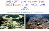 AdS/CFT and Heavy Ion Collisions at RHIC and LHC Hong Liu Massachusetts Institute of Technology.