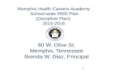 1 Memphis Health Careers Academy School-wide PBIS Plan (Discipline Plan) 2015-2016 80 W. Olive St. Memphis, Tennessee Brenda W. Diaz, Principal