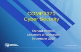 COMP3371 Cyber Security Richard Henson University of Worcester September 2015.