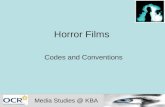 Horror Films Codes and Conventions Media Studies @ KBA.