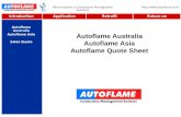 World Leaders in Combustion Management Solutions IntroductionApplicationReturn on Investment Sales Quote Autoflame Asia Autoflame Australia Retrofit