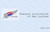 Kowiana association of New Zealand Romano Isaia. What is Kowiana? Kowiana = Korean + Kiwiana Formed in 2007. Non-profit organization Primarily composed.