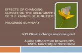 EFFECTS OF CHANGING CLIMATE ON THE DEMOGRAPHY OF THE KARNER BLUE BUTTERFLY: PROGRESS SUMMARY NPS Climate change response grant A joint collaboration between.