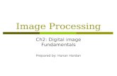 Image Processing Ch2: Digital image Fundamentals Prepared by: Hanan Hardan.
