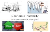 Economic Instability Macroeconomics Principles. Business Cycles Cycle: Systematic ups and downs of GDP Natural Inevitable Necessary? Phases –Recession: