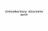 Introductory discrete math. Discrete math definition.