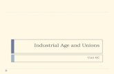 Industrial Age and Unions Unit 6C. 40 years – 1880 to 1920 – many changes  What changed from 1880 to 1920?  Cities grew out and up.  Transportation.