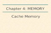 Cache Memory Chapter 4: MEMORY. 1.Define Hit and Miss? 2.What is the role of cache memory in pipeline?