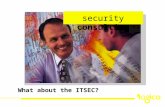 Security consulting What about the ITSEC?. security consulting What about the ITSEC? Where it came from Where it is going How it relates to CC and other.