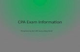 CPA Exam Information Presented by the USF Accounting Circle.