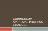CURRICULUM APPROVAL PROCESS CHANGES. Which of the following best describes your thoughts on HTC’s Curriculum Approval Process? A. “It is awesome. HTC’s.