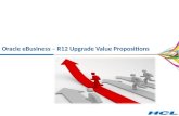 Oracle eBusiness – R12 Upgrade Value Propositions.