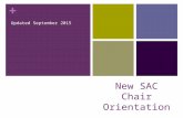 + New SAC Chair Orientation Updated September 2015.
