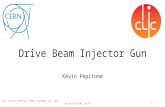 Kévin Pepitone 1CLIC project meeting, CERN, December 1st, 2015 Kevin PEPITONE, BE-RF Drive Beam Injector Gun.
