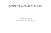 Uniform Circular Motion. What is uniform circular motion? Constant speed Circular path Must be an unbalanced force acting towards axis of rotation- think.