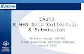 CAUTI K-HEN Data Collection & Submission Dolores Hagan, RN BSN K-HEN Education and Data Manager August 2012.