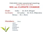 FAO-IGG inter-sessional meeting (Milan, October 15-16, 2015) Chair : India – Dr. R.M. Bhagat Co-Chairs:Sri Lanka - Dr. M.A. Wijeratne Kenya –Dr. J. Bore.