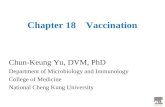 Chapter 18 Vaccination Chun-Keung Yu, DVM, PhD Department of Microbiology and Immunology College of Medicine National Cheng Kung University.