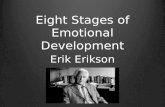 Eight Stages of Emotional Development Erik Erikson.