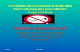 The Incidence and Circumstances of Needle Sticks Injury (NSI) among Arab Nurses Students: Comparative Study Shalabia El-Sayead Abozead Assistant professor,
