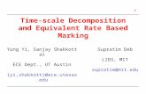 1 Time-scale Decomposition and Equivalent Rate Based Marking Yung Yi, Sanjay Shakkottai ECE Dept., UT Austin {yi,shakkott}@ece.utexas.edu Supratim Deb.