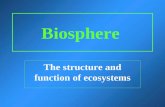 Biosphere The structure and function of ecosystems.