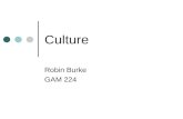 Culture Robin Burke GAM 224. Outline Culture Cultural Rhetoric.