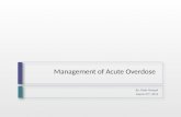 Management of Acute Overdose By: Peter Rempel March 27 th, 2013.