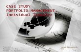 CASE STUDY PORTFOLIO MANAGEMENT: Individual Investor Jakub Karnowski, CFA Portfolio Management for Financial Advisers.