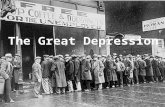 GREAT DEPRESSION. Economic Review Economic Boom or Prosperity ~ Wealth, strong business, people have money to spend – a period of growth and expansion.