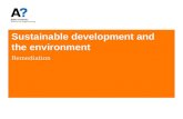 Sustainable development and the environment Remediation.