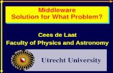 Middleware Solution for What Problem? Cees de Laat Faculty of Physics and Astronomy Utrecht University.