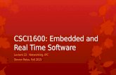 CSCI1600: Embedded and Real Time Software Lecture 22: Networking, IPC Steven Reiss, Fall 2015.