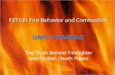 FST101 Fire Behavior and Combustion The Truth Behind Firefighter and Civilian Death Rates.