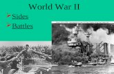 World War II  Sides Sides  Battles Battles. Axis Powers Axis Powers (Communism, Dictatorship) VS. Allied Powers (Democracy, Free Enterprise) Allied.