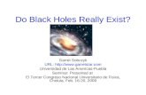 Do Black Holes Really Exist? Garret Sobczyk URL:  Universidad de Las Americas-Puebla Seminar: Presented at El Tercer Congreso.