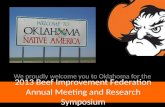 2013 Beef Improvement Federation Annual Meeting and Research Symposium We proudly welcome you to Oklahoma for the.