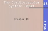 15 Unit 1 Chapter 15. 15 Unit 1 Thoracic cavity between two lungs ~2/3 to left of midline surrounded by pericardium: Fibrous pericardium- Inelastic and.
