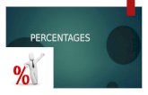 PERCENTAGES. Where can we see percentages? Vocabulary Statistics Discounts in Stores Clothing Tags Finance – Mortgages/ Interest Rates.