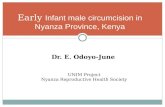Dr. E. Odoyo-June Early Infant male circumcision in Nyanza Province, Kenya UNIM Project Nyanza Reproductive Health Society.