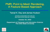 PMR: Point to Mesh Rendering, A Feature-Based Approach Tamal K. Dey and James Hudson {tamaldey,jhudson}@cis.ohio-state.edu tamaldey.