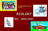 BIOLOGY MRS. RADOLINSKI lradolins@cityschools.com.
